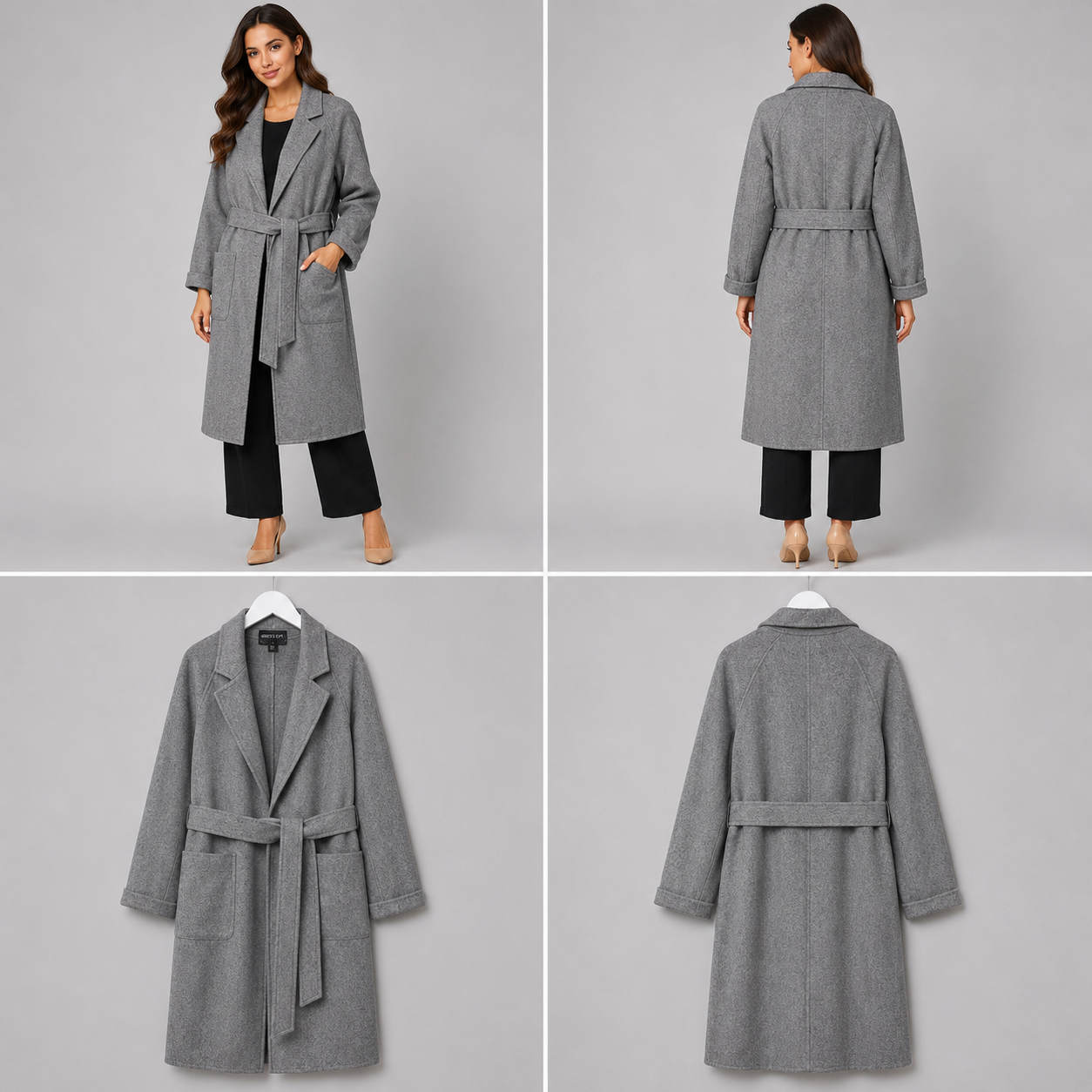 Birds of a Feather 100% Merino Wool Coat
