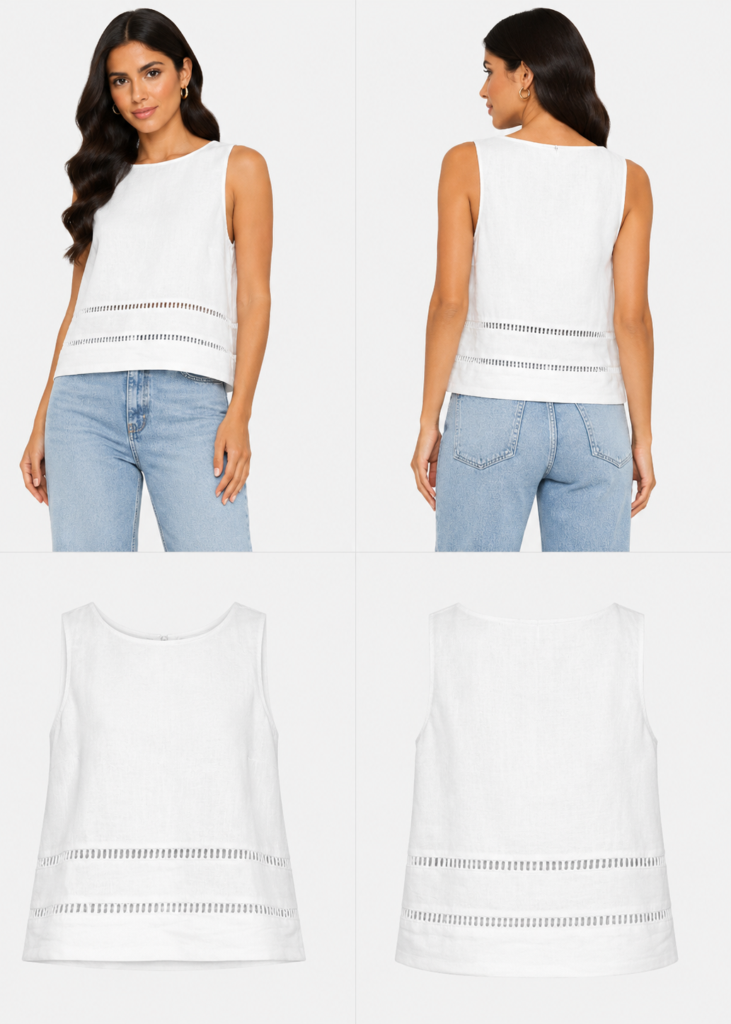 Dissh White Top (Size 10)