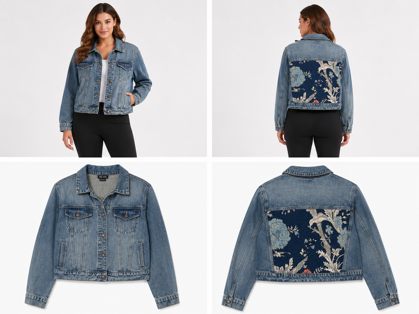 City Chic Denim Jacket (Size S)