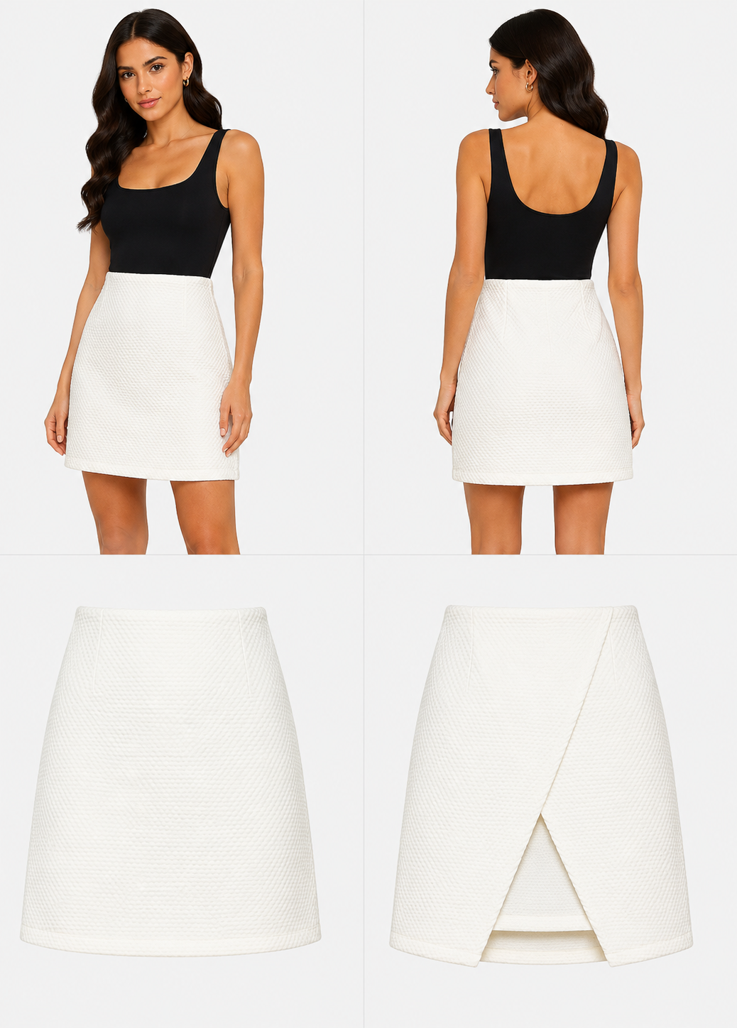 Kilt Cream Waffle Skirt (Size 10)