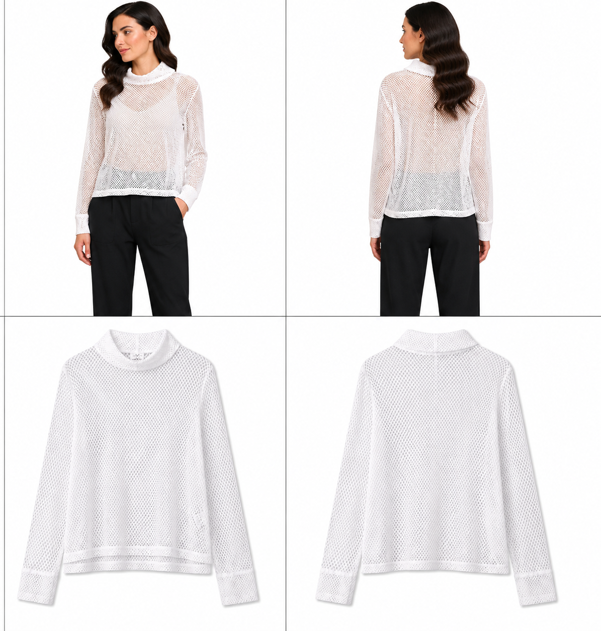 Repertoire Mesh Top White