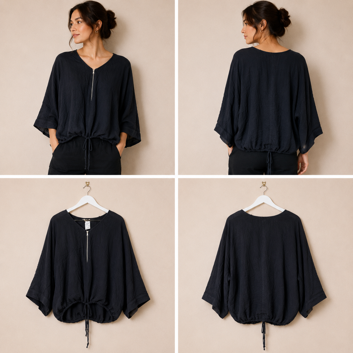 Ketze Ke Black Crop Jacket (Size 8 OS)