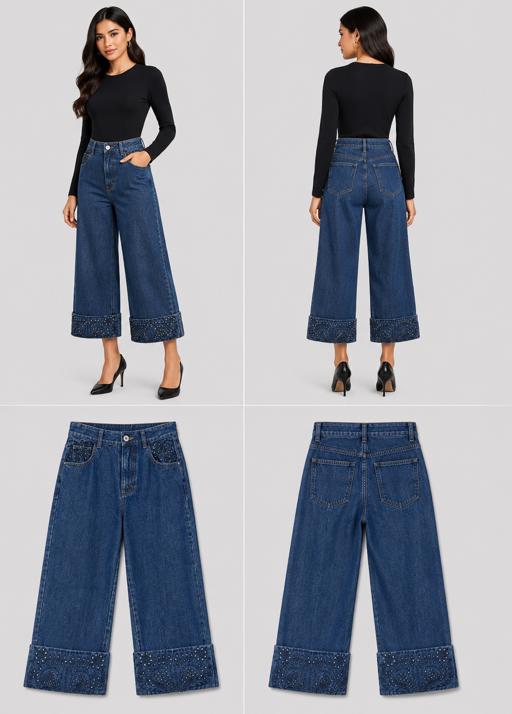 Cooper Wide Leg Jeans (Size S)