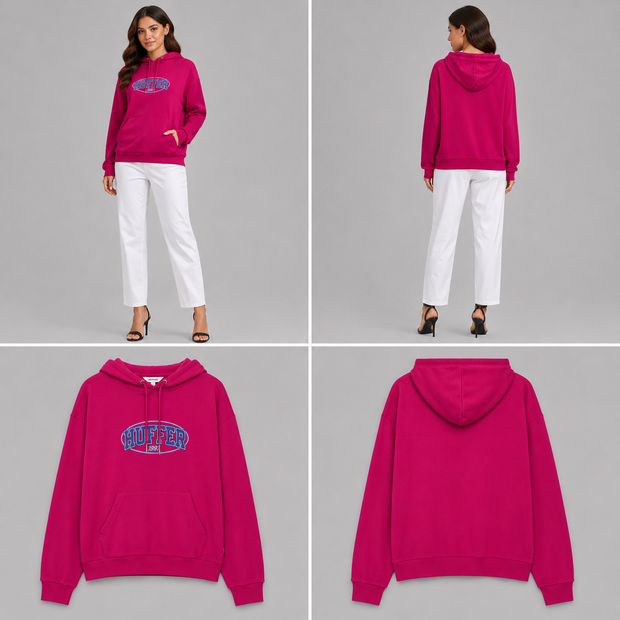 Huffer Front Pocket Hooded Sweatshirt