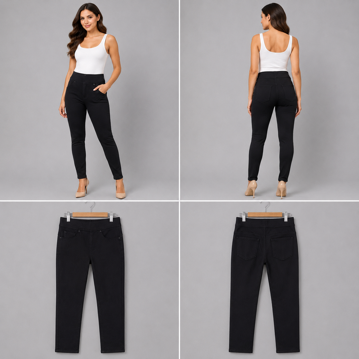 NYDJ Curves 360 Stretch Jeans Black (Size 10)