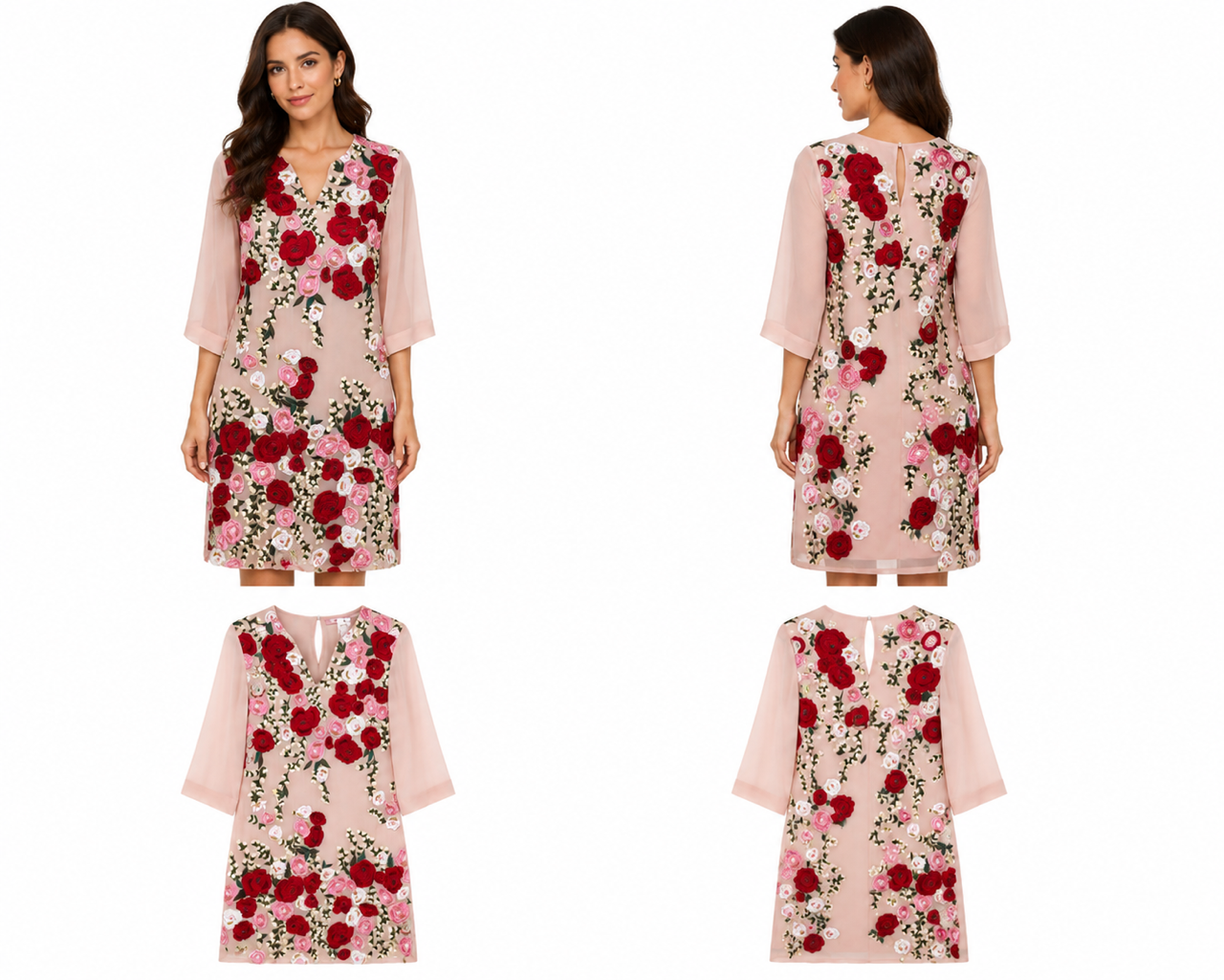 Trelise Cooper Pink Floral Dress (Size 8)