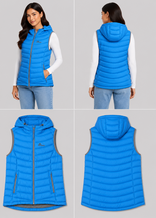 Macpac Sleeveless Hooded Puffer Jacket (Size 12)
