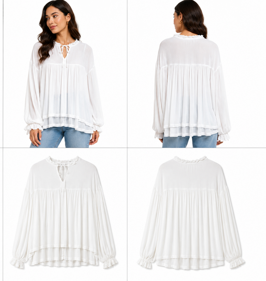 Sass White Shirt (Size 16)