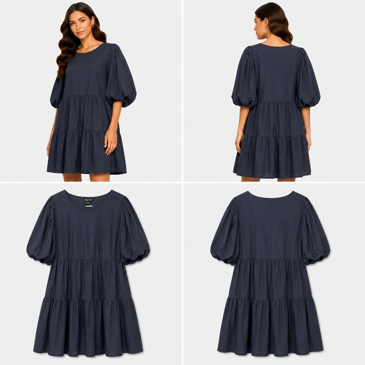 City Chic Black Dress (Size 16)
