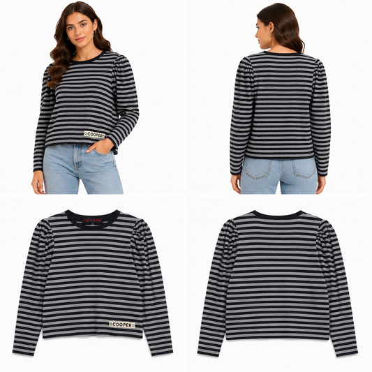 Cooper Stripe Ography Top (Size S)