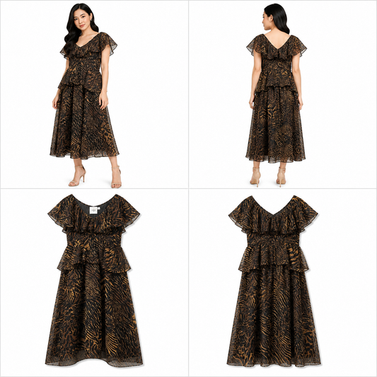 Madeinam Animal Print Dress (Size M)