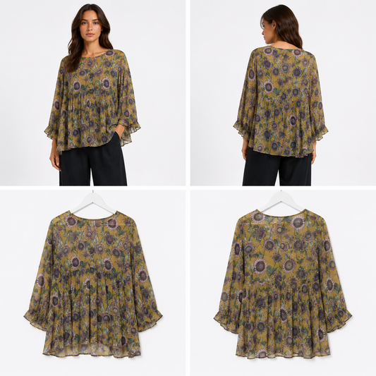 Curate Empty Garden Floral Top (Size M)