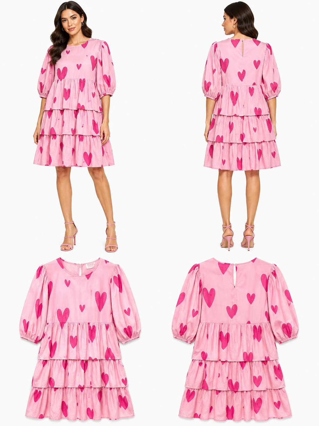 Coop PS I Love You Dress Pink & Red (Size M)