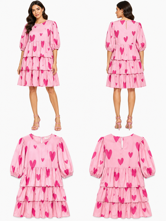 Coop PS I Love You Dress Pink & Red (Size M)