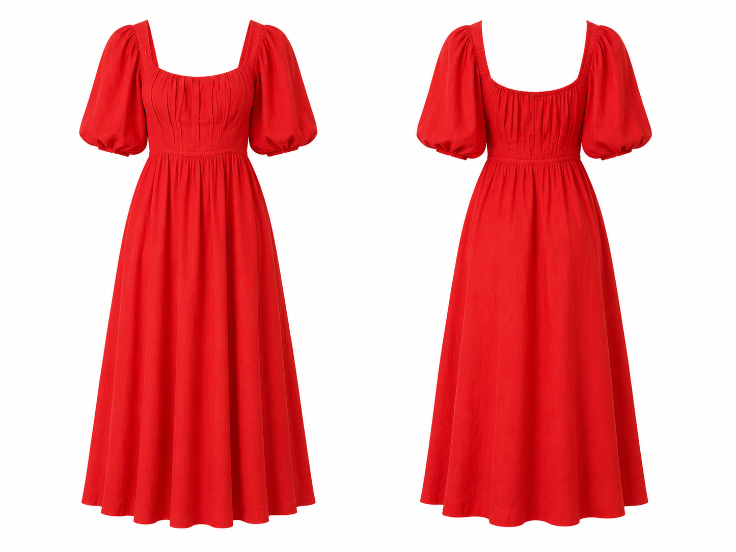 Sovere Linen Puff Sleeve Mini Dress (Size 12)