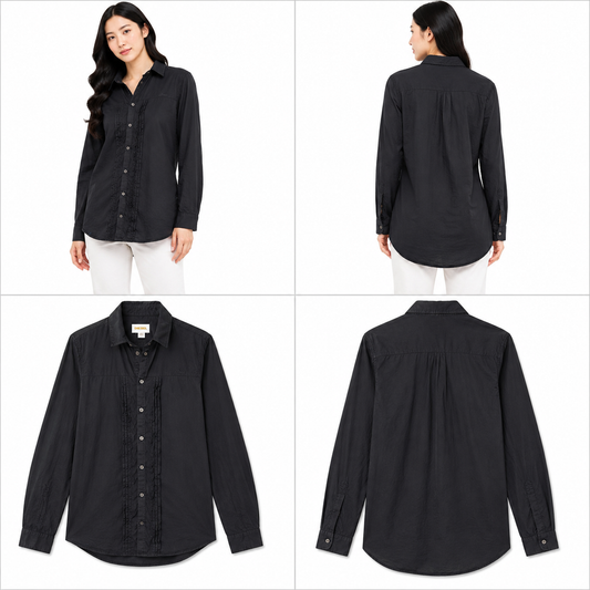 Diesel Long Sleeve Black Shirt (Size L)