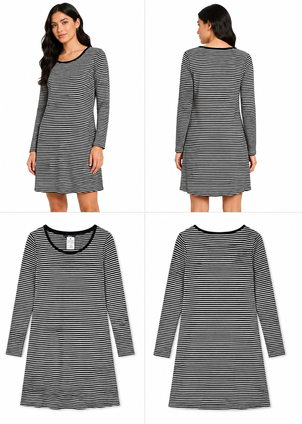 Max Merino Striped Long Top (Size XS)