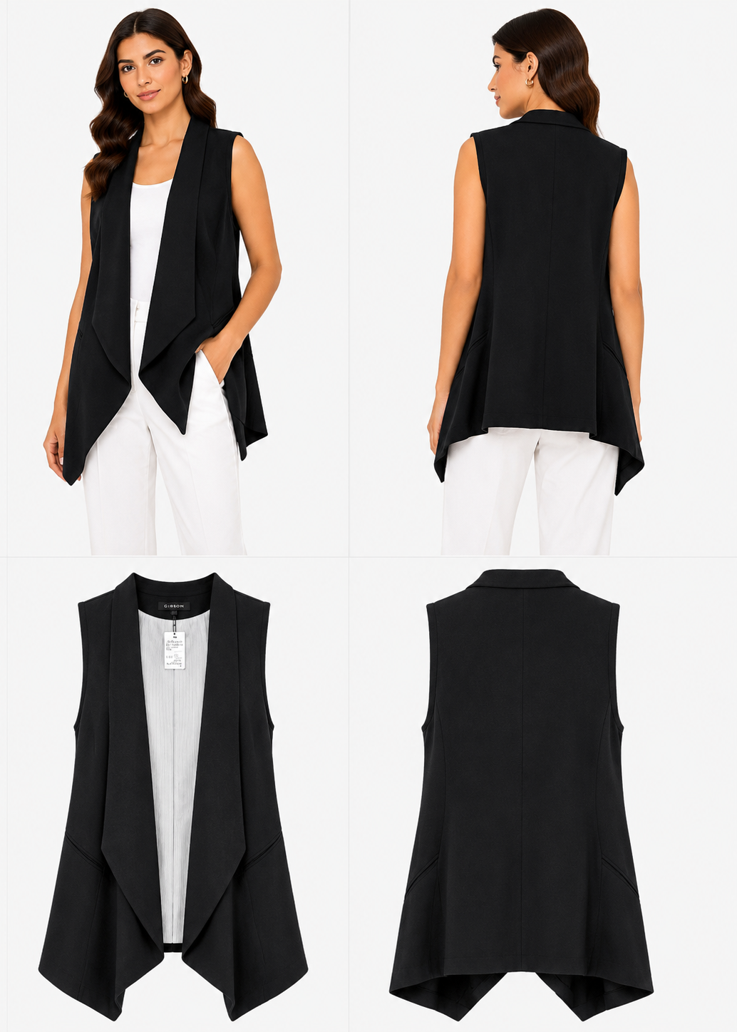 City Collection Black Vest (Size 12)