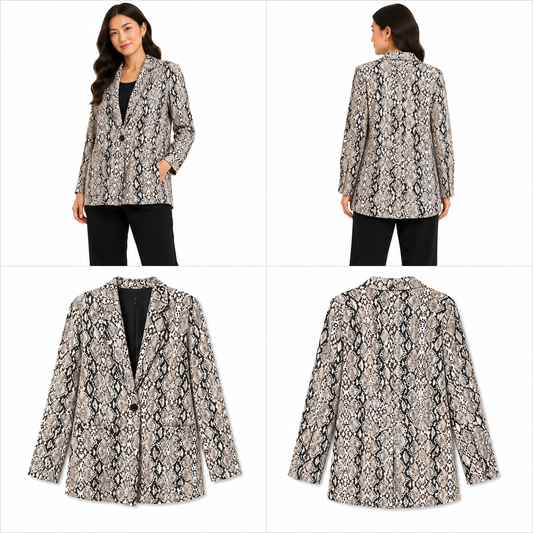 Decjuba Snakeskin Pattern Jacket (Size 14)