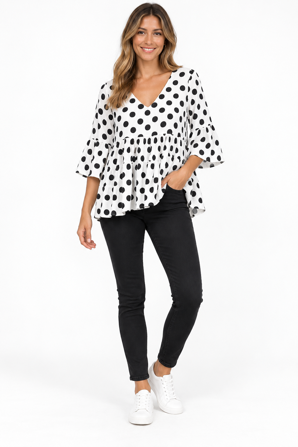 Curate Top & Witchery Jeans (Size XS Top & 9 Jeans)