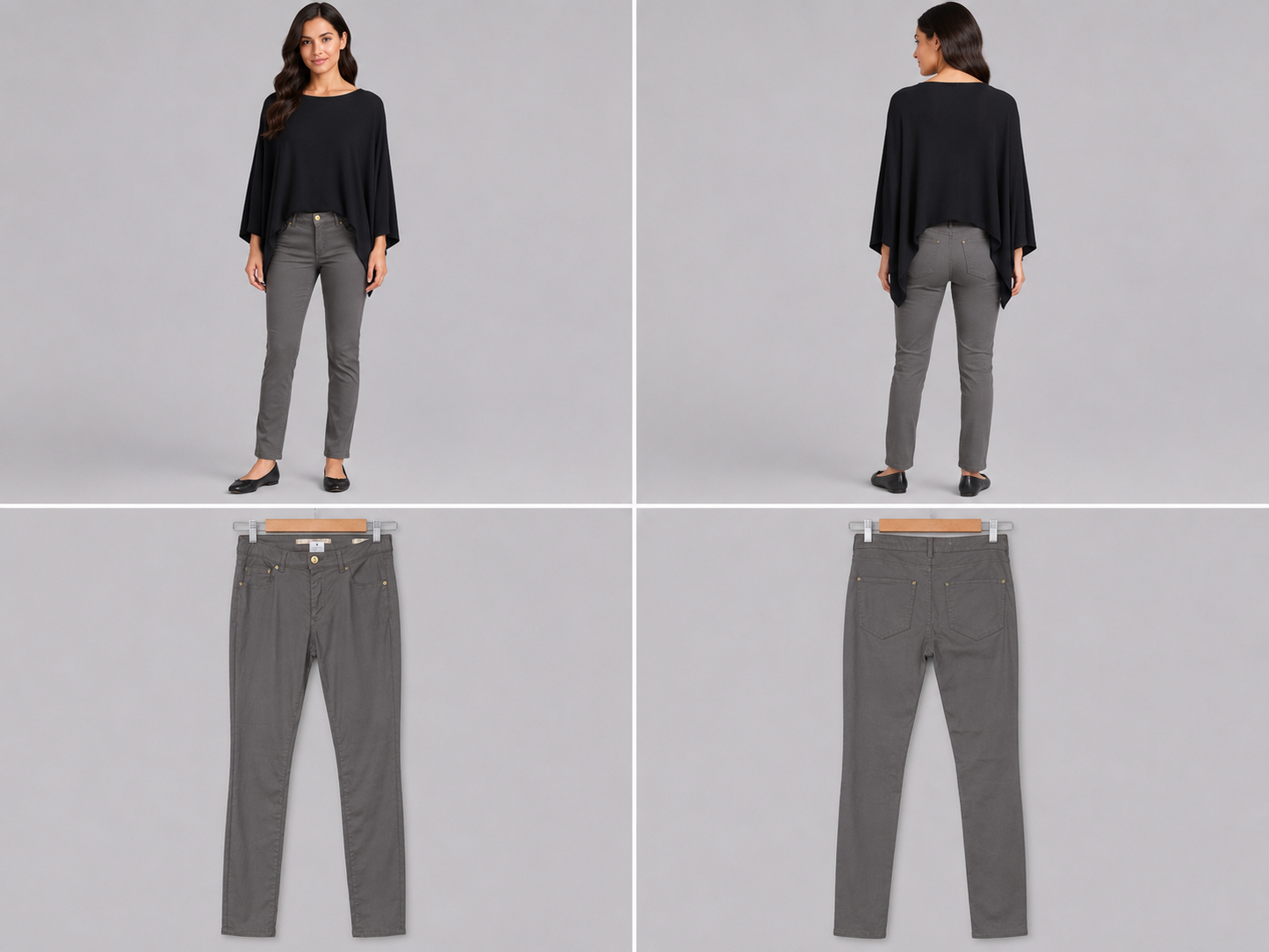 Leana Slim Fit Taupe Jeans (Size 12)