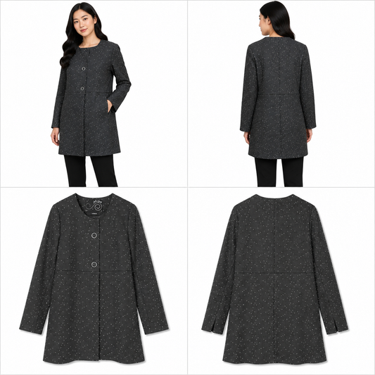 Verge Black with White Fleck Jacket (Size S)
