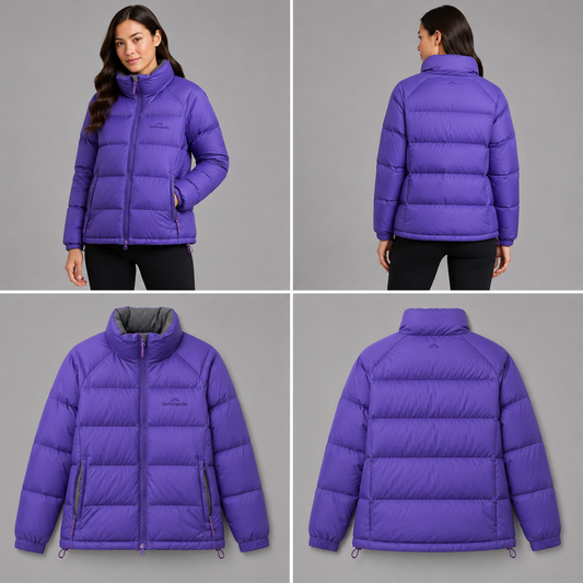 Kathmandu Purple Puffer Jacket (Size 12)