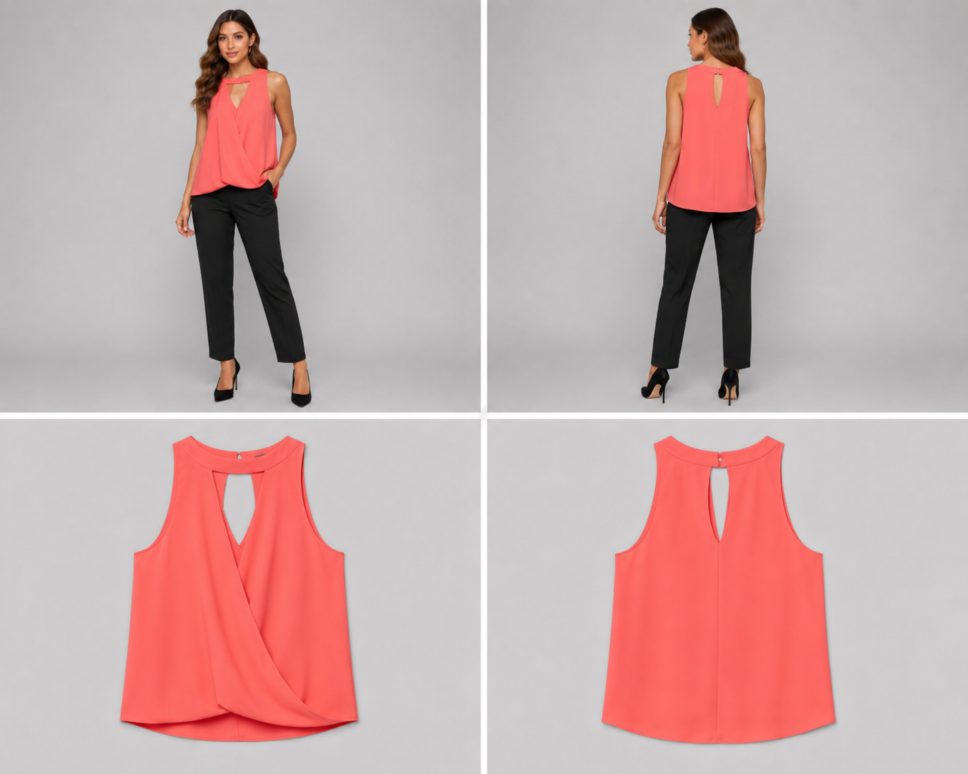 Cooper Open Crossover Back Top Orange (Size 12)