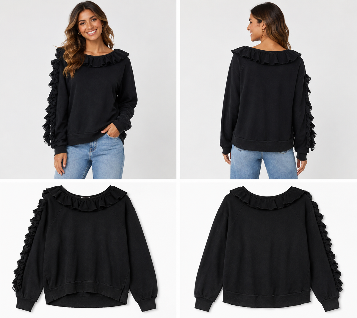 Coop Sweet Shirt 16 with Ruffles 100% (Size 16)