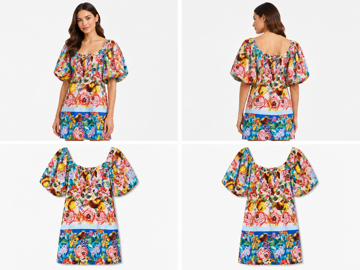 Coop Fruity Patootie Dream Puff Dress Floral Bloom (Size S)