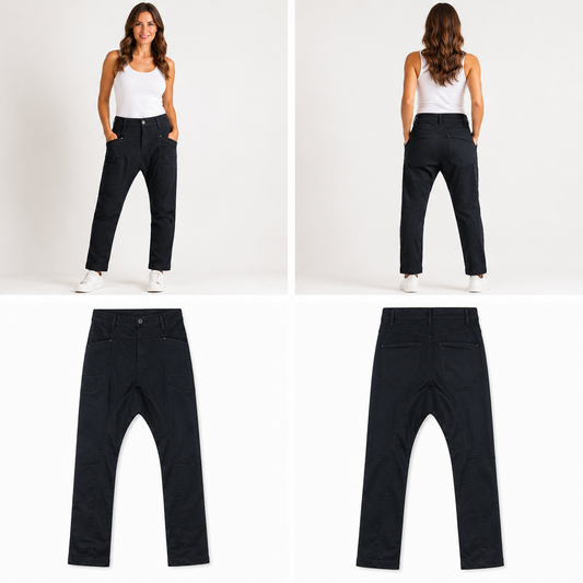 LTB Marlex Drop Crotch Black Jeans (Size 32)