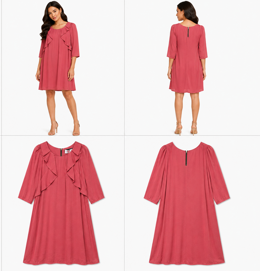 K-K Dusky Pink Dress (Size 8)