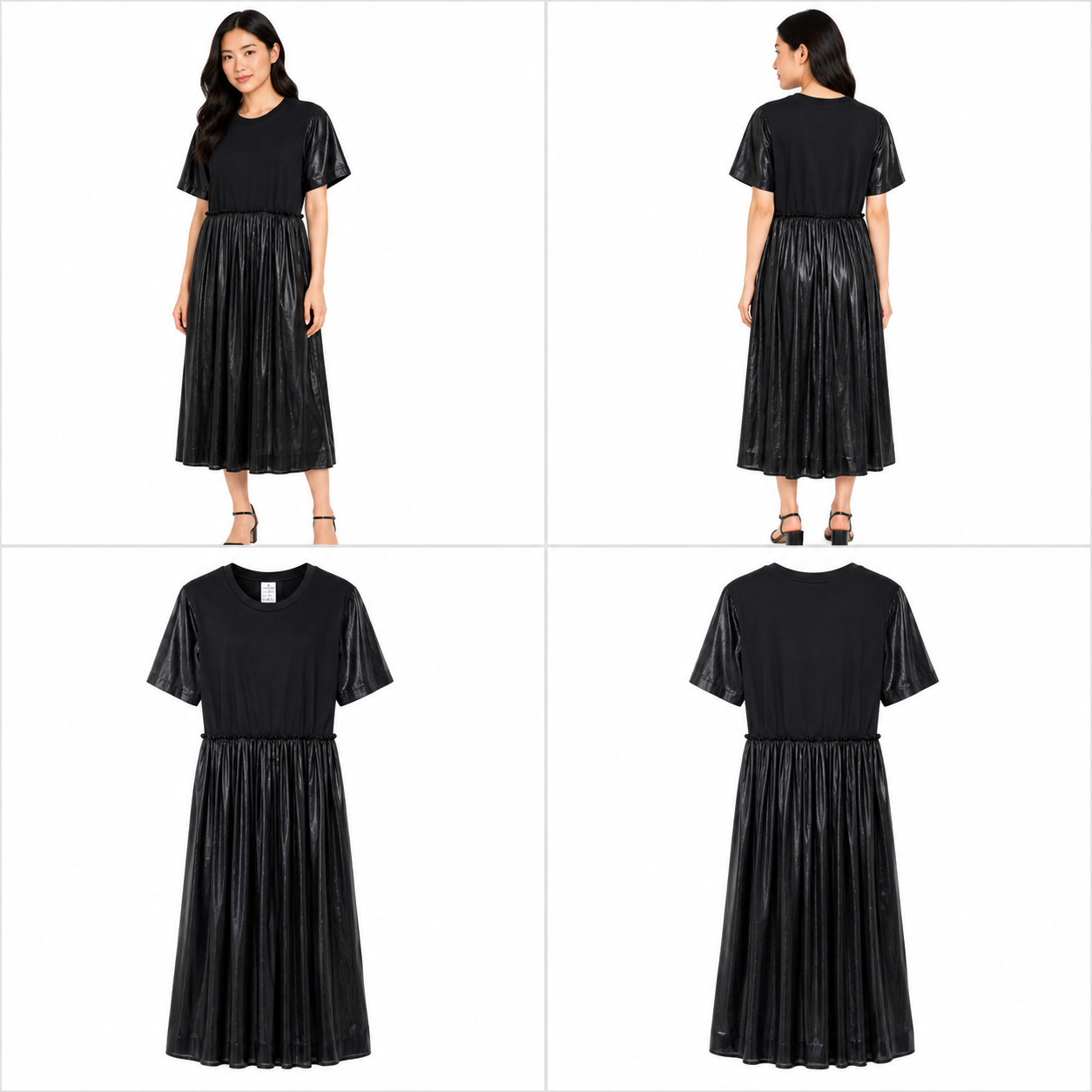 Moochi Short Sleeve Black Dress (Size XS)