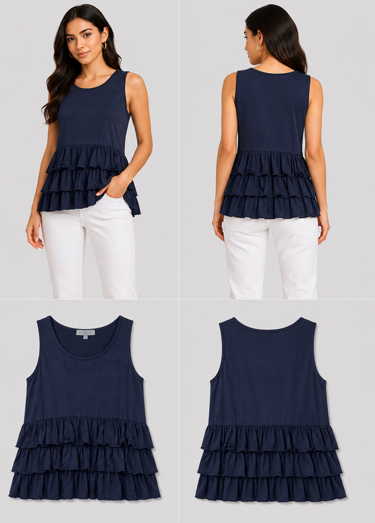 Briarwood Navy Top (Size XS)