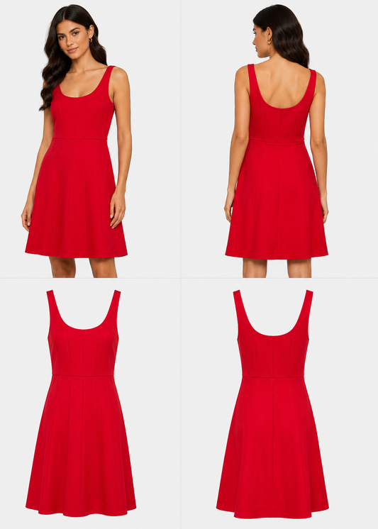 Forever New Red Bone Dress (Size 8)