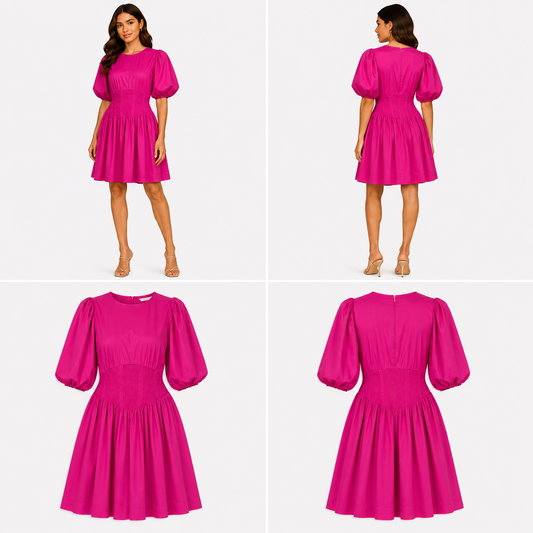 Aje Puff Sleeve Corset Mini Dress (Size 16)