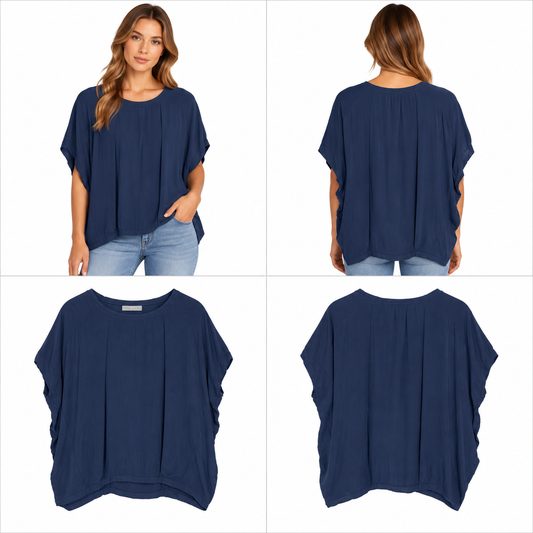 Humidity Navy Top (Size S/M)