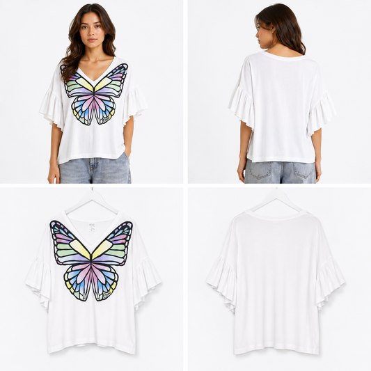 Coop Born to Butterfly Tee (Size L)