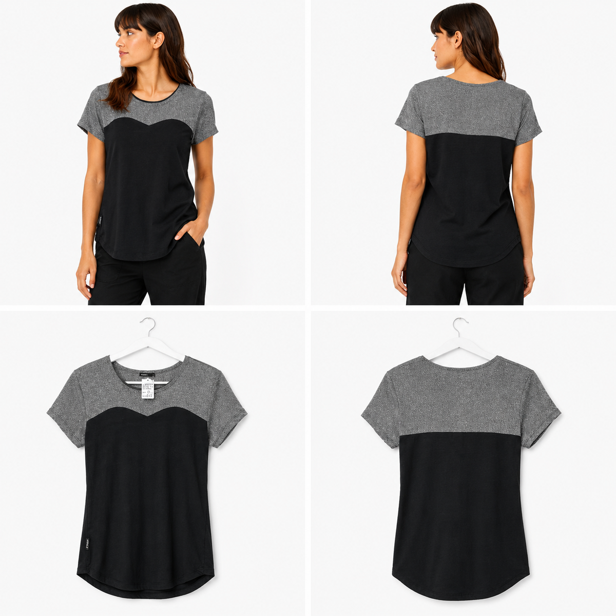 World Silver & Black T-Shirt (Size 8)