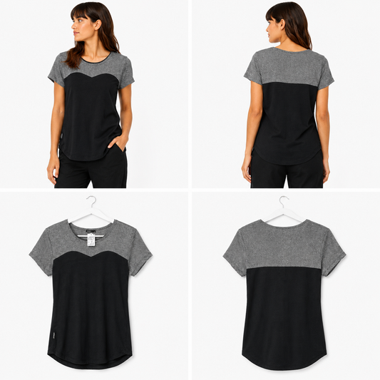 World Silver & Black T-Shirt (Size 8)