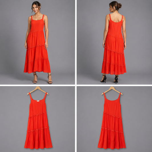 Madly Sweetly Orange Dress (Size 12)