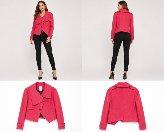 Coop Wild at Heart Crop Jacket Watermelon (Size 10)