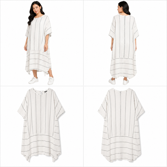 Eadie White Linen Dress (Size 18-22)