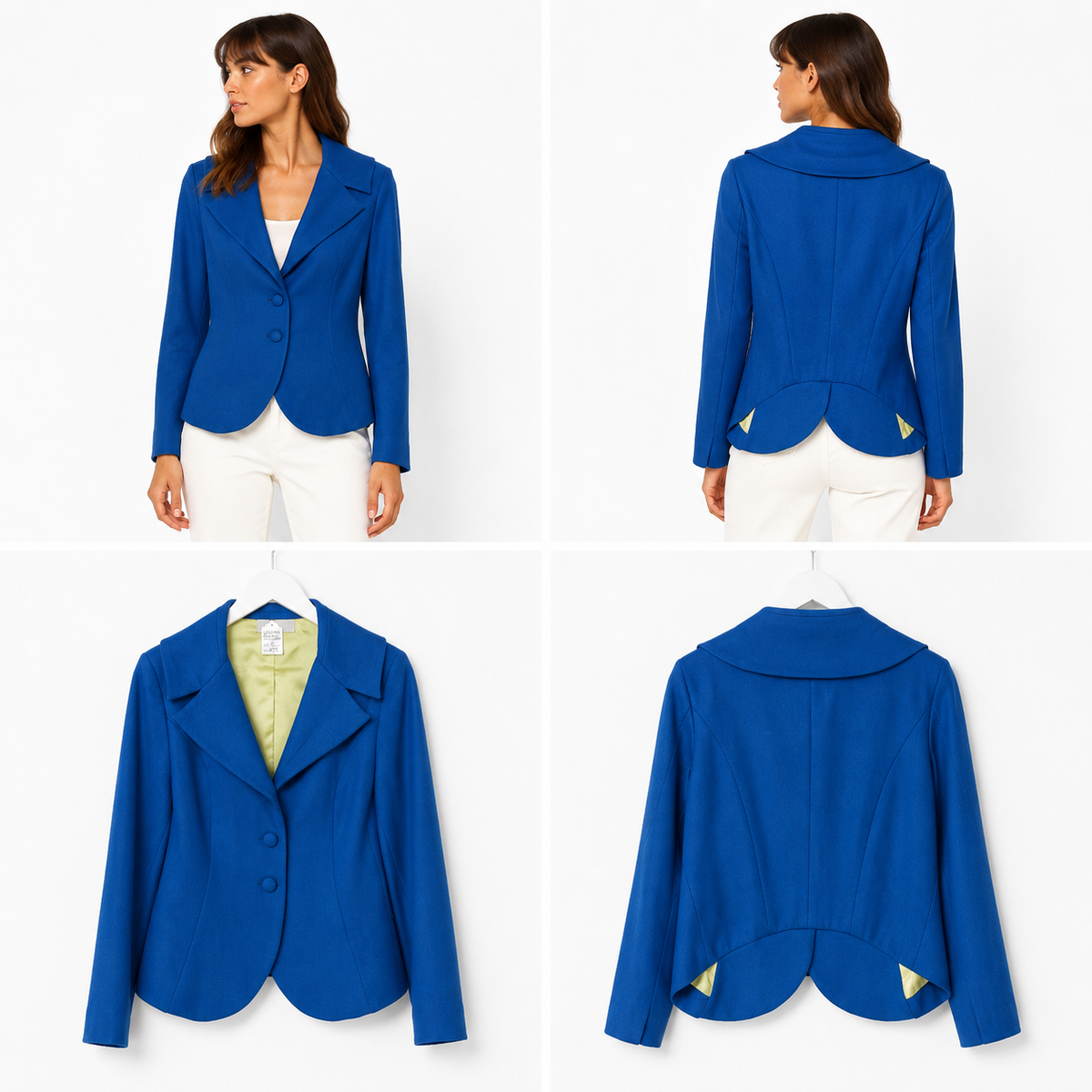 Pene Couture Turquoise Jacket Made in NZ (Size S)