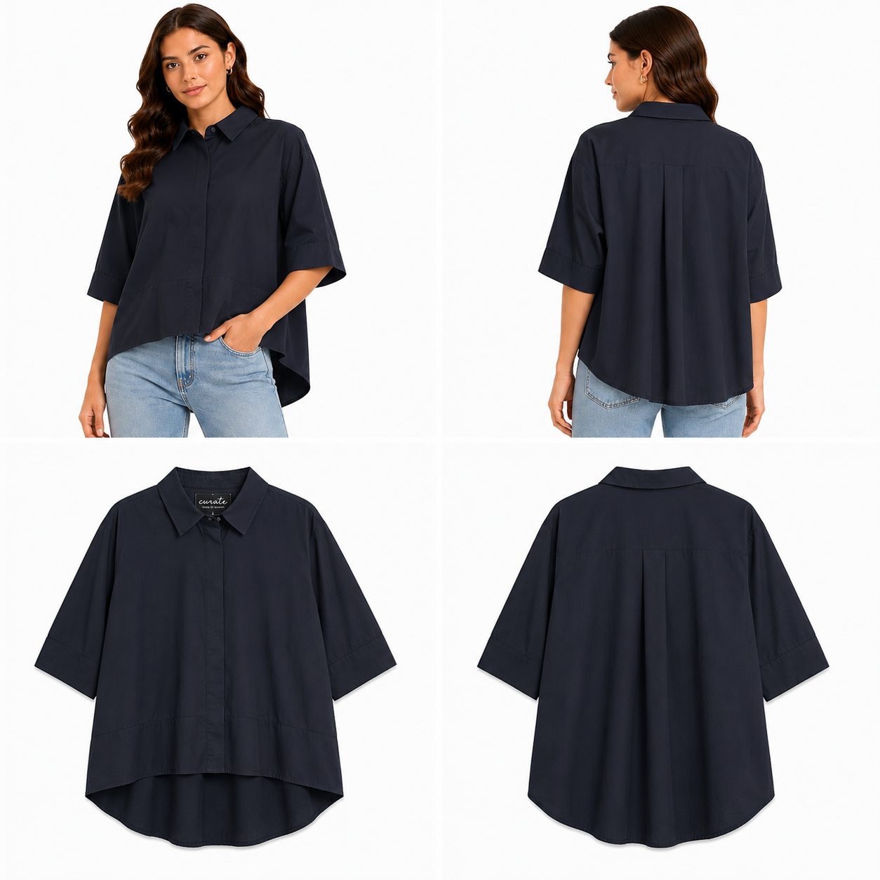 Curate Black Shirt (Size S OS)