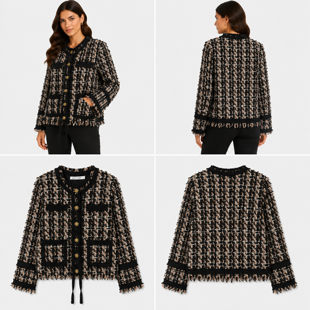 Black & Gold Jacket (Size 16)