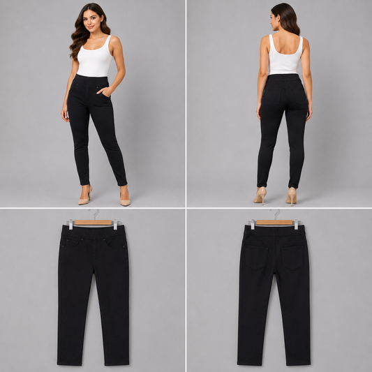 NYDJ Curves 360 Stretch Jeans Black (Size 10)