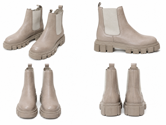 EOS Feat Chelsea Boot Stone Chalk (Size 40)