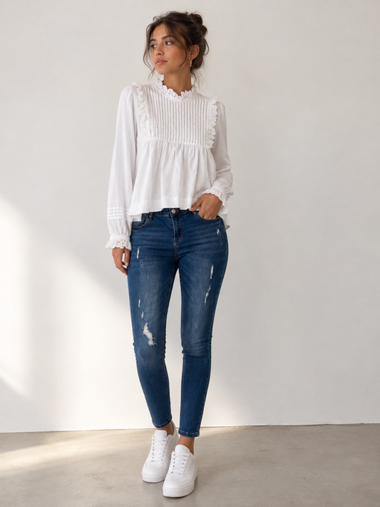 Ivy & Jack Top with Honey Denim Blue Jeans
