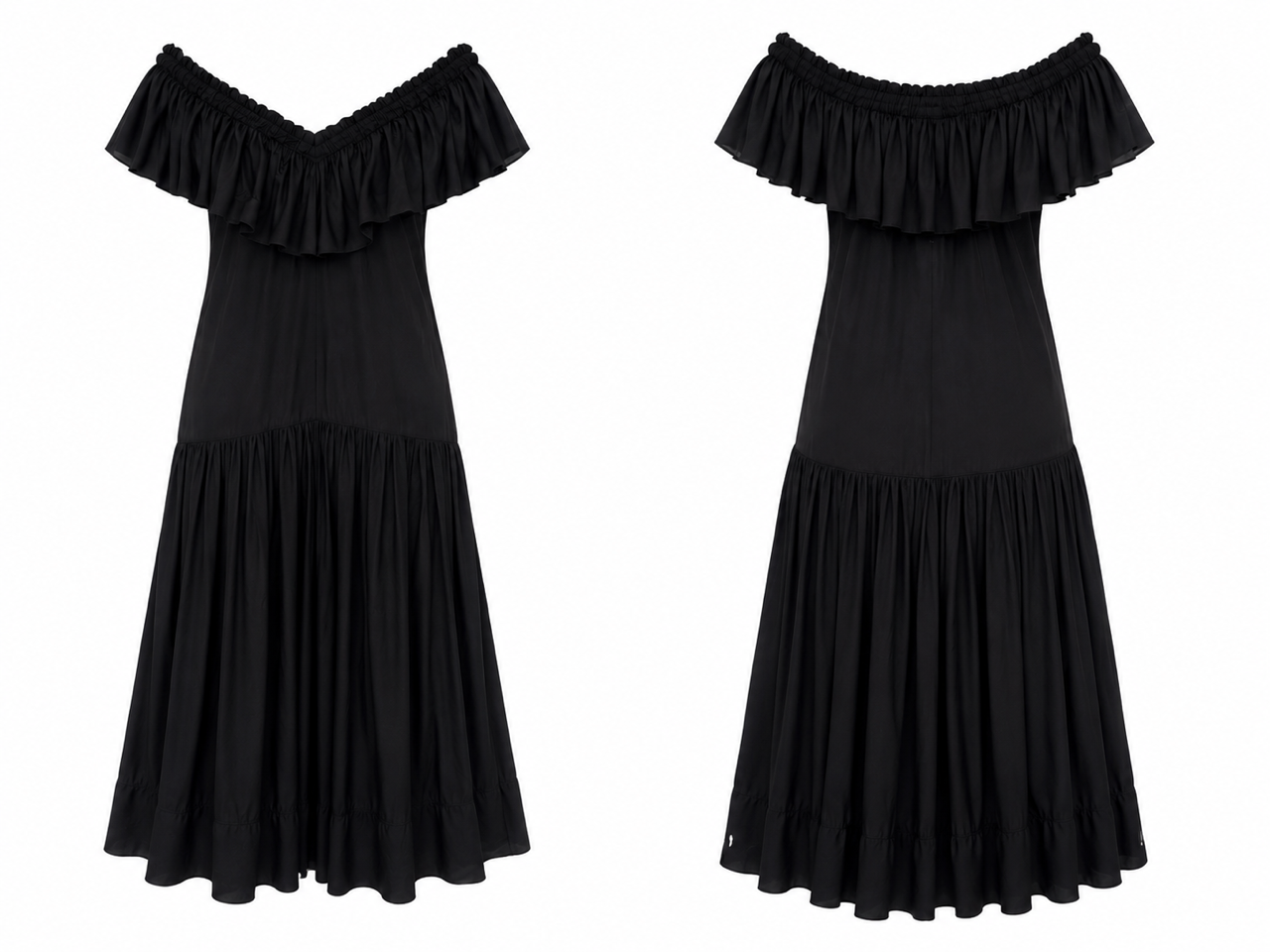 Aje Black Ruffle Mini Dress with Belt (Size 12)